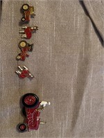 Enamel tractor and horse lapel pins tie tacks