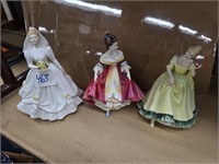 3 Royal Doulton figurines