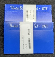 (2) Slab Proof Sets: 1971, 1972 Both PSI 63