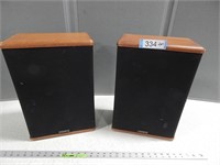 2 Advent speakers; approx 16 1/2" high