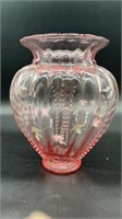 Fenton Feather Design Vase