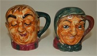 Vintage Toby Face Mugs