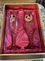 Mickey & Minnie Wedding Dreams Champagne Glasses