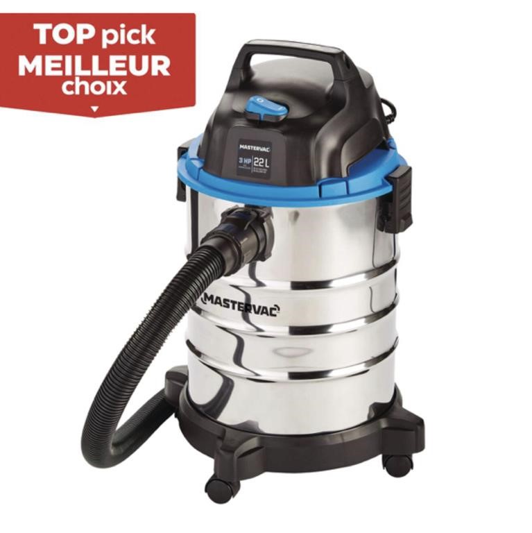 MASTERVAC STAINLESS STEEL WET OR DRY VACUUM 22L