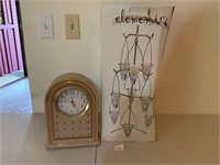 Element Candle Holder & Elgin Clock