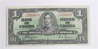 1937 BANK OF CANADA $1