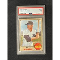 1968 Topps Mickey Mantle Psa 1