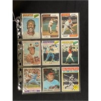(9) 1970's/80's Baseball Stars And Hof