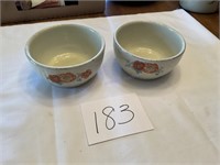 Hall’s Orange Poppy Kitchenware Bowls