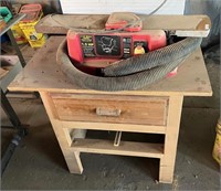 Jointer on wood stand