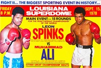 Spinks  Ali Fight Poster   Reprint