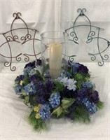 Beautiful Candle Centerpiece w Wall Decor Y14H