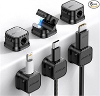 6 Pack Magnetic Cable Clips [Cable Smooth