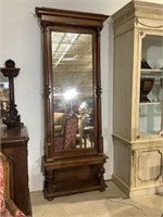Awsome Stately antique pier mirror and base.
