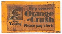 Early Orange-Crush SST Meet Crushy Embossed Sign