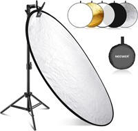 NEEWER 43/110cm Reflector Kit with Clamp & Stand