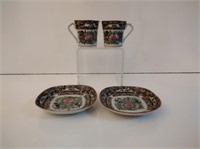 Antique Thousand Butterflies Chinese Dishes