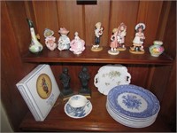 spode plates,figurines,hummel plate & items