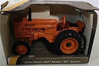 Die-cast John Deere 1947 Model MI toy tractor