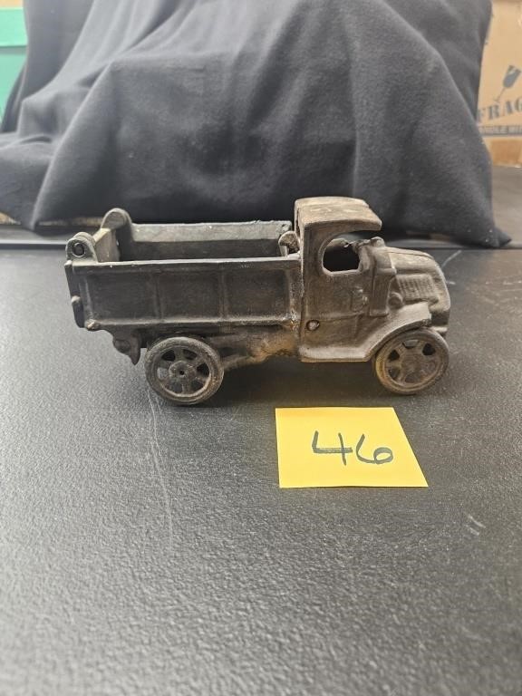 Vintage cast iron toy truck