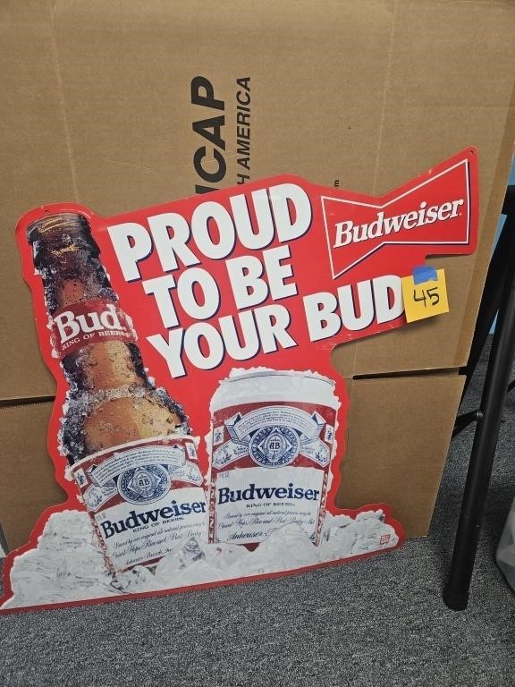 Budweiser Ad sign