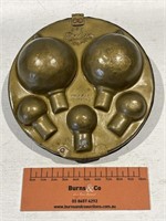 Vintage Brass Light Bulb Holder - Diameter 140mm