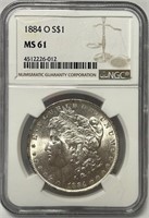 277 - 1884-O MS61 MORGAN SILVER DOLLAR (11)