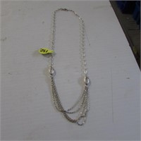 STERLING NECKLACE - 5-ROW CHAIN