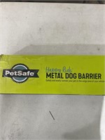 Metal dog barrier