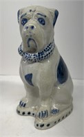 White cottage Ohio pottery dog, Early