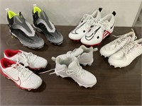 1 LOT (5) ASSORTED CLEATS/SNEAKERS INCLUDING: (1)