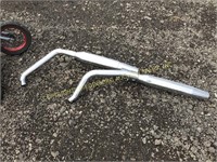 (2) HARLEY EXHAUST PIPES