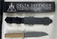 12" Delta Defender Knife With Sheath And Box