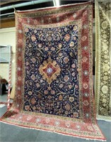 9' x 13' 2" Hand-Knotted Tabriz Pattern Rug.