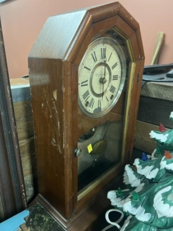 Walnut Mantel Clock