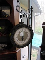 Tall Metal Hanging Clock