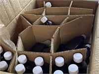 Brown Bottles with White Caps