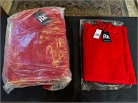 6 x High Quality Cotton Red Hoodies