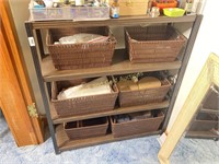 Small Metal Shelf With Baskets