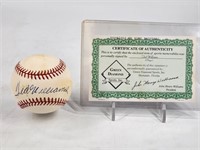 TED WILLIAMS AUTOGRAPHED BASEBALL W/ COA