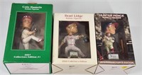 (3) PHILADELPHIA PHILLIES BOBBLE HEADS WITH BOXES