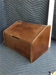 Vintage Wood Bread Box