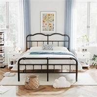 King Size Bed Frame with Headboard