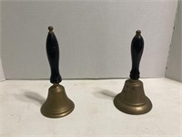 (2) Vintage School Bells