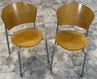 PAIR LELAND SIDE CHAIRS