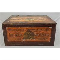 Antique Primitive Advertising Box Longstreet, Mor