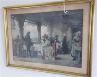 Framed Victorian print (32” x 24”)
