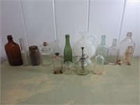 Vintage Glass Bottles - B