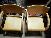 PAIR OF DECO MODERN CHAIRS