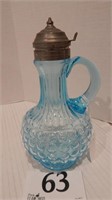 BUBBLE SYRUP OR MOLASSES JUG  WITH HINGED LID 8